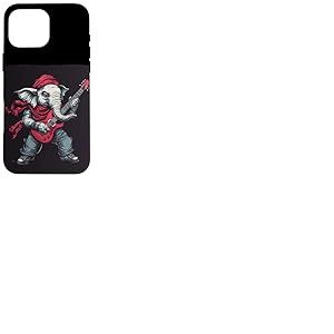 Profitez des riffs avec ce costume graphique d'éléphant à bascule Coque pour iPhone 16 Pro Max