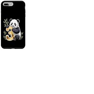 C'est mon ème anniversaire Panda 3 ans Panda B-Day Coque pour iPhone 7 Plus/8 Plus