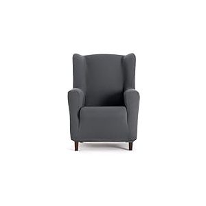 Eysa Housse de Fauteuil bi-élastique pour bergère Couleur Gris foncé Design Harlem
