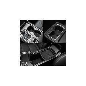 Auovo Lot de 17 Tapis Anti-poussi&egrave;re pour Honda Accord Accessoires 2018 2019 2020 2021 Int&eacute;rieur Porte-gobelet de Voiture, Console Centrale, Tapis de Poche de Porte (Noir)
