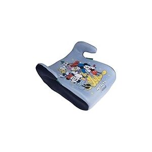 Mickey and Friends Siège élévateur auto i-Size ECE R129/03 - Hauteur de 126 à 150 cm - Rehausseur avec graphiques de souris, assise pour enfants sur fond bleu
