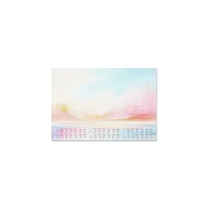 SIGEL H6313 Sous-main en papier, calendriers sur 3 ans et semainier, design magic sunset, A2 (59.5 x 41 cm), bleu clair/rose/jaune ensoleillé/orange, 30 feuilles