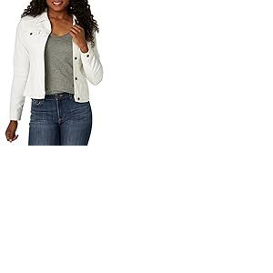 Riders by Lee Indigo Veste en Jean Chemise boutonnée, Blanc, Large Femme