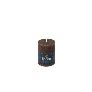 Spaas Bougie Pilier Rustique 70/95 mm 35h - brun fonc&eacute;