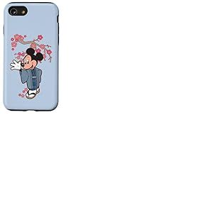 Disney Mickey Mouse in Kimono Cherry Blossoms Spring Sakura Coque pour iPhone SE (2020) / 7 / 8
