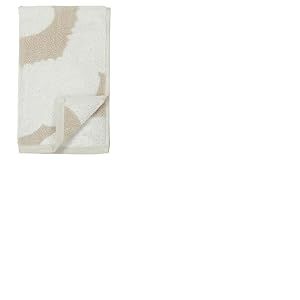 Marimekko - Serviette invité Serviette Serviette - Unikko - Coton - Beige/Blanc - 30 x 50 cm