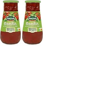 Panzani Sauce Tomate Basilic 650 g (Lot de 2)