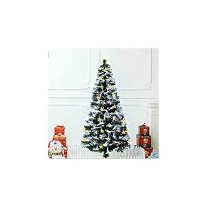 Sapin de Noël en Fibre Optique 60 cm, Basse Tension, lumière Blanche Froide, idéal pour la décoration de Noël et Les ambiances festives.
