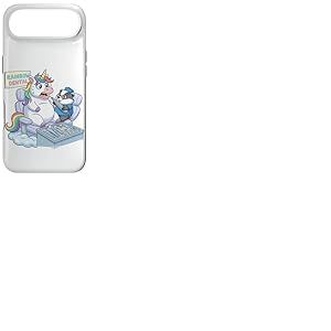 Licorne dr&ocirc;le chez Le Dentiste Rainbow Dental Design Coque pour iPhone Air