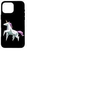 Jolie Licorne en Origami Japon Coque pour iPhone 16 Pro Max