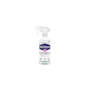 MILTON| Nettoyant Désinfectant Multi Surfaces| Sans Javel |Actif 100% végétale| Pour bébé | Elimine les Virus | Spray | 500ml| Parfum menthe| Fabrication Française