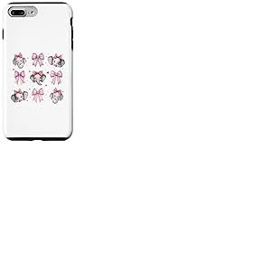 Éléphant Animal Fille Coquette Noeud Rose Maman Maman Coque pour iPhone 7 Plus/8 Plus
