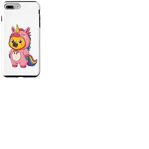 Costume Kawaii Oiseau dans Une Licorne pour Filles et Enfants Amoureux de Licorne Coque pour iPhone 7 Plus/8 Plus
