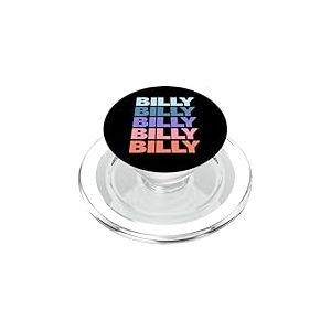 Funny Modern Repeated Text Design Billy PopSockets PopGrip pour MagSafe