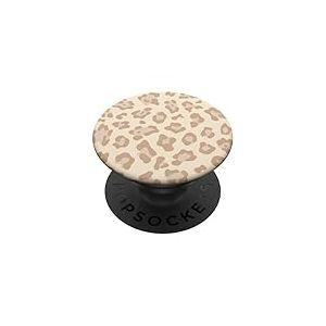 PopSockets Imprimé Léopard Beige PopGrip Adhésif Phone Stand pour Téléphone Portable