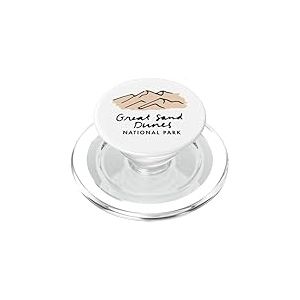 Vacances en Famille – Parc National des Dunes du Sable rétro PopSockets PopGrip pour MagSafe
