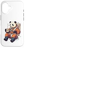 Panda Astronaute avec caf&eacute; Astronaute de l'espace Panda Coque pour iPhone 16