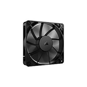 Watio Wave Ventilateur auxiliaire de 120 mm, design noir, efficace, idéal pour le refroidissement, installation facile et fonctionnement silencieux