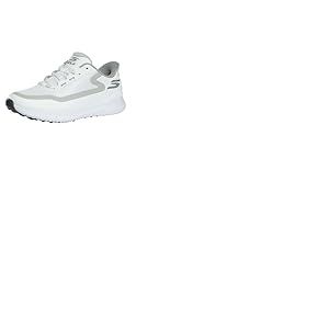 Skechers Chaussures de Golf sans Crampons pour Homme, Blanc/Gris, 47.5 EU