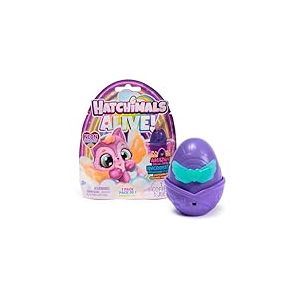 HATCHIMALS Alive, Neon Rainbow, Set de 1 Figurine Surprise Blind Box (Les Styles Peuvent Varier), œuf Qui révèle la Couleur