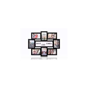 ARPAN Cadre photo multi-panneaux personnalisable pour 20 x 15 x 10 cm Noir