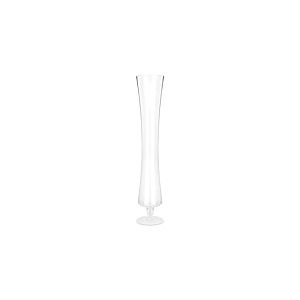 DRW Vase de Sol avec Pied en Verre Transparent 12,5 x 12,5 x 60 cm
