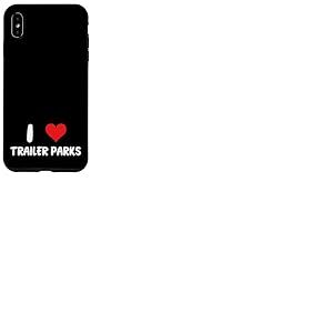 I Love Trailer Parks - Remorque Maison Simple Large Double Large Coque pour iPhone XS Max
