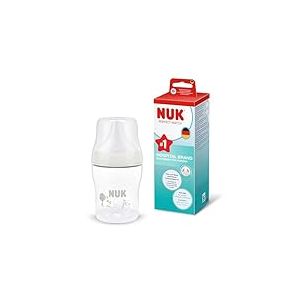 NUK Perfect Match Biberon | 0+ mois | 150 ml | Biberon anti-coliques | PP | Indicateur de contr&ocirc;le de temp&eacute;rature | Mouton | Lot de 1