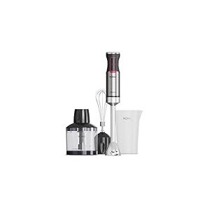 Solac Solution - Mixeur plongeant 1503 Plus | 1500W | 4 lames inox | Fouet inox | Turbo | Ergonomique | Anti-éclaboussures | Amovible | Lave-vaisselle | Accessoires inclus