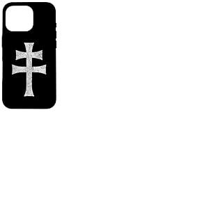 Croix DE Lorraine Anjou Croix PATRIARCALE Coque pour iPhone 16 Pro