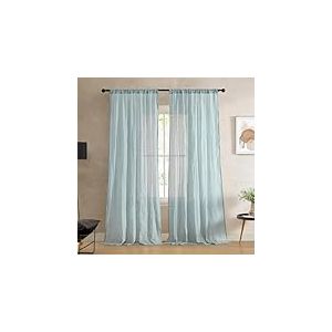 French Connection Charter Lot de 2 Rideaux Extra Larges pour filtrer la lumi&egrave;re, 127 x 274 cm, Aqua