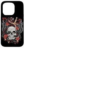 Cr&acirc;ne de Serpent et Poignard Vintage Tatouage Traditionnel Coque pour iPhone 15 Pro