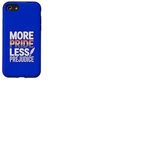 More Pride Less Prejudice Plume arc-en-ciel Coque pour iPhone SE (2020) / 7 / 8