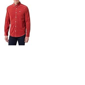 GANT Reg Corduroy Shirt Chemise, Rouge, L Hommes
