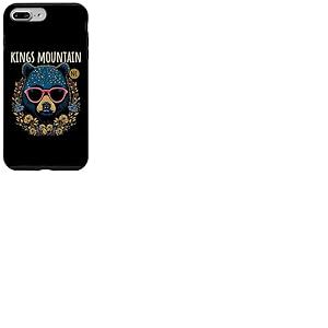 Kings Mountain NC Fun Ours portant des lunettes Motif fleurs Coque pour iPhone 7 Plus/8 Plus