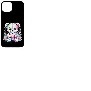 Adorable Ours en Peluche avec c&oelig;ur et Roses Coque pour iPhone 15 Plus