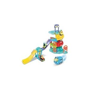 VTech - Tut Tut Bolides, Globetrotter Super Set avec Bus Globe-Trotteur Multilingue, Circuit Voitures, 6 Zones Magiques, Cadeau Enfant de 1 an à 5 Ans - Contenu en 6 Langues