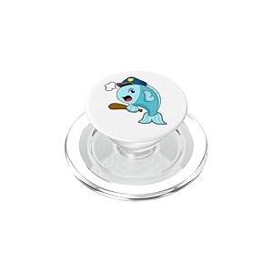 Poisson Policier Matraque Police PopSockets PopGrip pour MagSafe