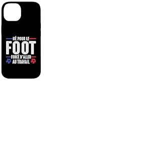Né pour Le Foot Football Footballeur Joueur de Foot Drôle Coque pour iPhone 14