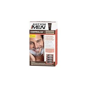 Just For Men Control GX Shampoing Barbe, Reduit Le Poils Blancs À Chaque Lavage, Pour Des Résultats Subtils Et Naturels, Toutes Les Nuances, 118 ml