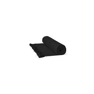 Just Contempo Couvre-lit 100% Coton en nid d'abeille Grand Format, 100% Coton, Noir, Superking Size 259 x 394 cm