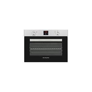 Aspes Four multifonction avec ventilateur inox AHM9500DX. Capacité 50 litres, 1200 W, 9 programmes, intérieur émaillé, nettoyage facile, affichage LED manuel, efficacité énergétique A
