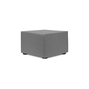 ECOMMERC3 Housse pour pouf 40 x 40 cm, super élastique bi-élastique - Housse de pouf de couleur écru, protectrice respirante et anti-usure, facile à installer et à retirer une adaptabilité maximale et