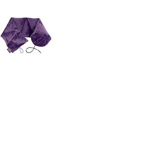 Fashy Coussin de Nuque avec Housse Moelleuse, garnissage p&eacute;pins de Raisin, 64 x 14,5 cm, Violet