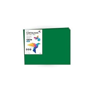 M-Office Cartulina Grande 50x65cm - 25 Feuilles Vert Fonc&eacute; - 180g pour Loisirs Cr&eacute;atifs, Designs et Projets Artistiques