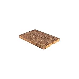 Billot de boucher en bois de teck FSC 60x40x4,5cm. (XXL)