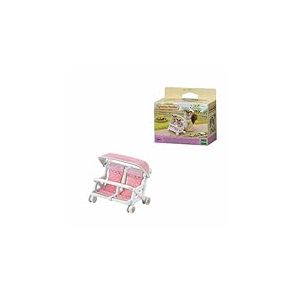 Sylvanian Families - 4533 - La poussette double, Multicolore