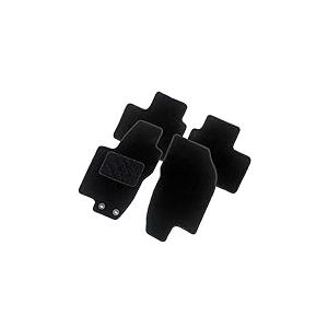 AUTO-STYLE Set de tapis de sol compatible avec Ford S-Max 2006- (5 Personnes), Noir