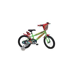Urban Skate Vélo Enfant Vert/Rouge Taille 16"
