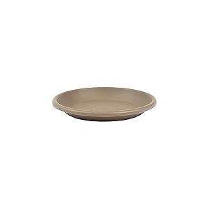 greemotion Soucoupe pour pot de fleur rond couleur taupe Ø44 cm - Dessous de pot de fleurs en plastique - Sous-pot pour plantes - Plateau pour pot de fleurs rond